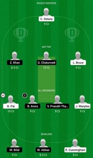 Dream11 Team for Gibraltar vs Malta - Portugal T20 Tri-Series 2021.